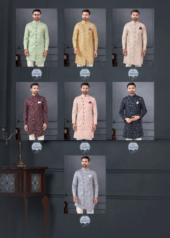 Outluk Wedding Collection Vol 30 Silk Mens Wholesale Indo Western Manufacturers